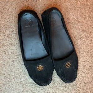 Tory Burch Black Moccasins